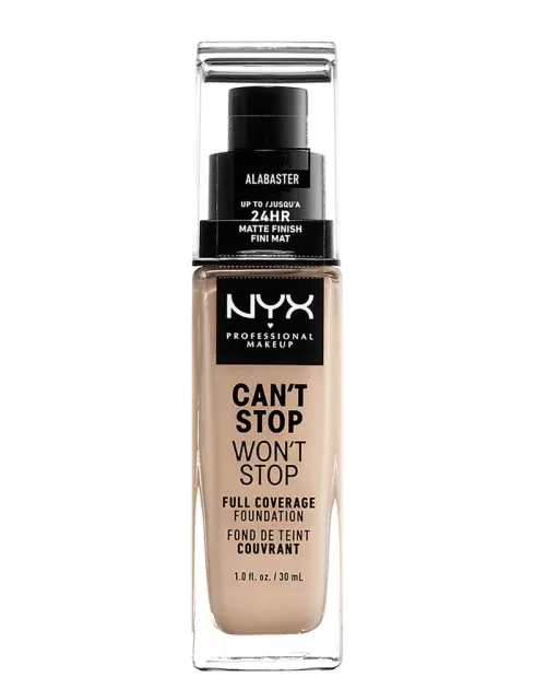 NYX Professional Makeup Can't Stop Won't Stop Foundation Alabaster
