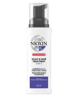Nioxin System 6 Scalp Treatment leave-in produkt för märkbart tunt, kemiskt behandlat hår