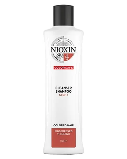Nioxin System 4 Cleanser Schampo för märkbart tunt, färgat hår
