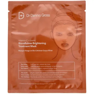 Dr Dennis Gross Vitamin C + Lactic Biocellulose Brightening Treatment Mask