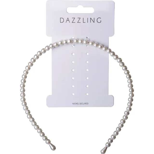 Dazzling Hår Diadem med pärlor