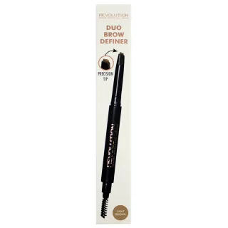 Makeup Revolution Duo Brow Pencil Light Brown
