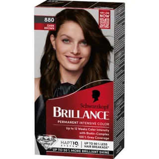 Schwarzkopf Brillance Hårfärg 880 Dark Brown