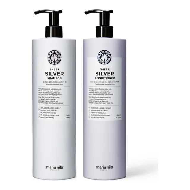 maria nila Sheer Silver Set Shampoo Conditioner 1000ml · 1000 ml