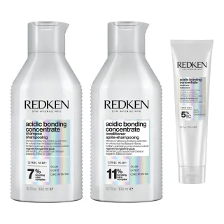 Redken Acidic Bonding Concentrate Trio Shampoo + Conditioner + Leave-In Treatment