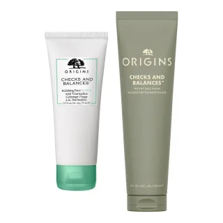 Origins Deep Clean Duo - Polishing Scrub för Män som Vill Djuprengöra och Förnya Huden