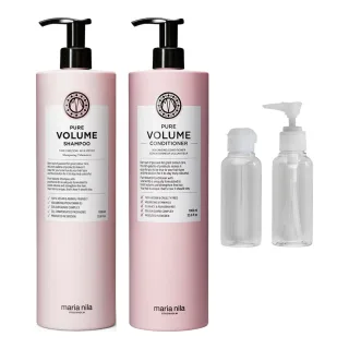 maria nila Pure Volume Wash Set Shampoo Conditioner & Travel Bottle