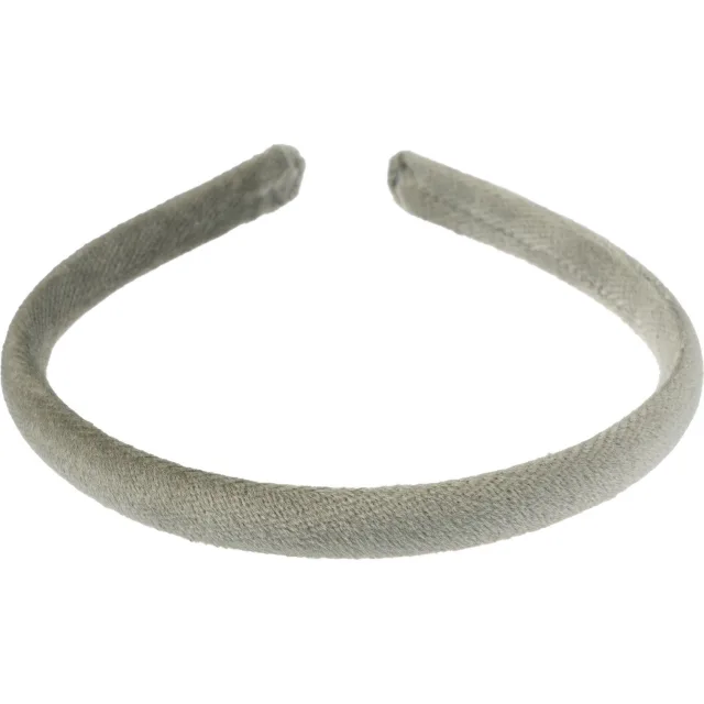 Dark Velvet Hair Band Thin Milieu Green