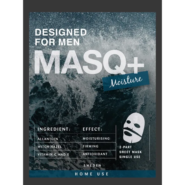 Masq+ Moisture Sheet Mask Designed For Men