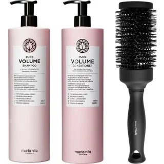maria nila Pure Volume Ritual Set Shampoo Conditioner & Blowout Brush
