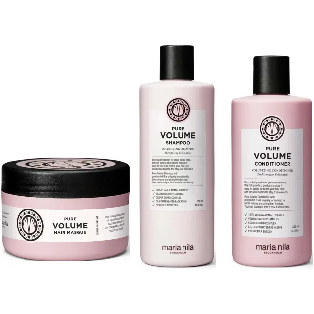 maria nila Pure Volume Trio Shampoo Conditioner Masque