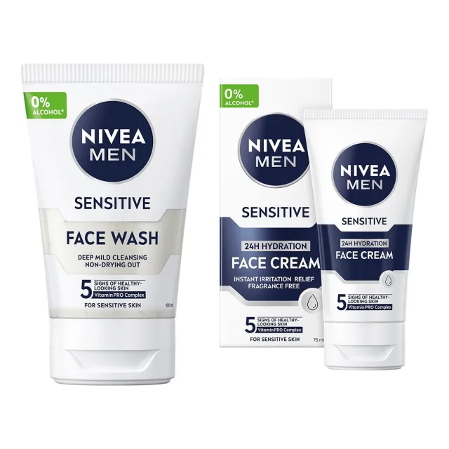 Nivea Sensitive Skin Essentials Set Face Wash & Moisturiser