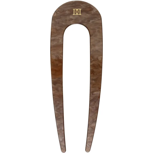 Dark French Hair Pin Chocolate Brown