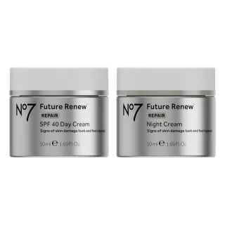 No7 24-Hour Renewal Skincare Set Day Cream SPF40 & Night Cream