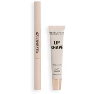 Makeup Revolution Lip Shape Kit Coco Brown