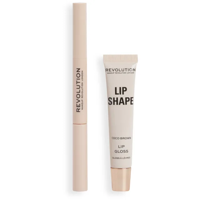 Makeup Revolution Lip Shape Kit Coco Brown