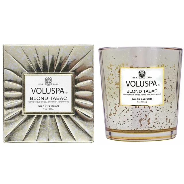 Voluspa Boxed Candle Blonde Tabac
