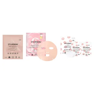 Starskin Glow & Plump Mask Trio Pink Clay Camellia Oil Lip Mask