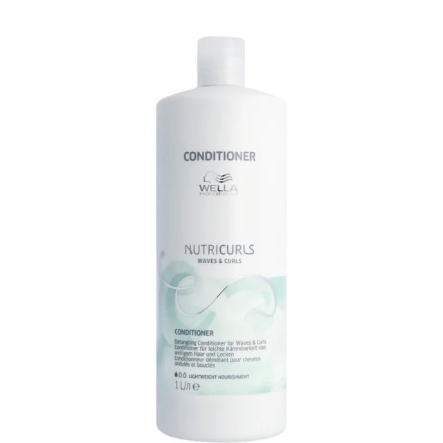 Wella Professionals NUTRICURLS Detangling Conditioner for Waves & Curls 1000 ml
