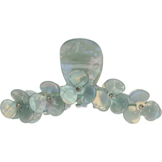 Dark Flower Hair Claw X Large Milieu Green W/Army