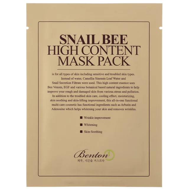 Benton Snail Bee High Content Mask Pack