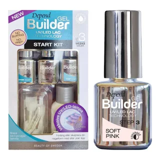 Depend Gel Builder Starter Set Starter Kit & Soft Pink