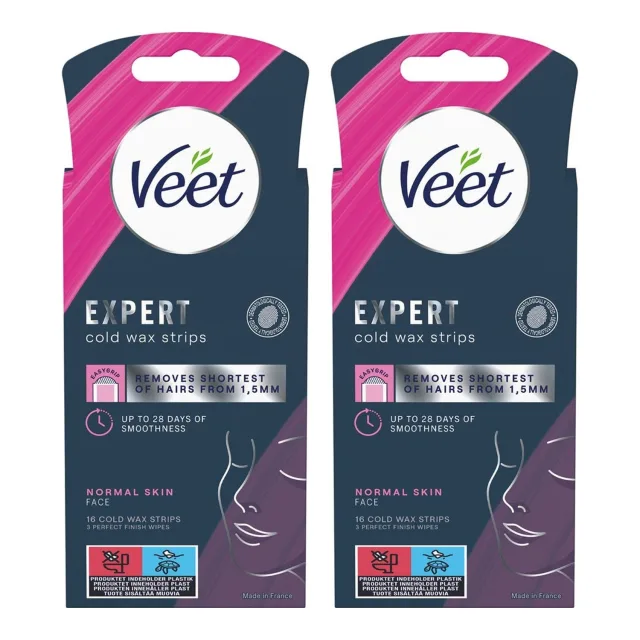 Veet Cold Wax Strips Face Duo