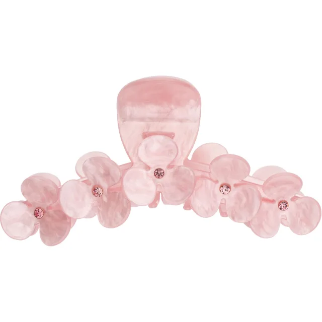 Dark Flower Hair Claw X Large Pale Rose W/Pale Rose