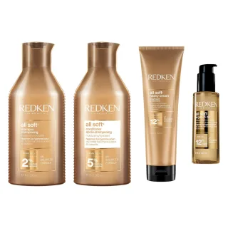 Redken Soft Hair Recovery Set Shampoo Conditioner Treatment Oil