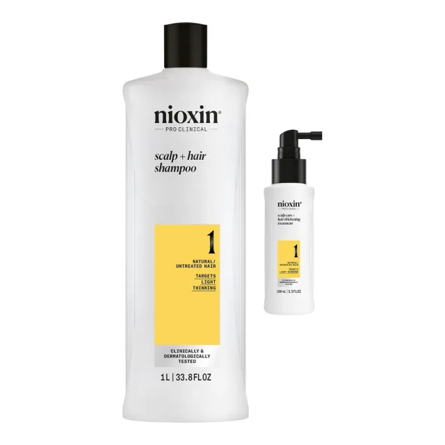 Nioxin System 1 Shampoo & Treatment Set Shampoo & Serum