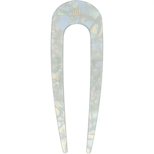 Dark French Hair Pin Milieu Green