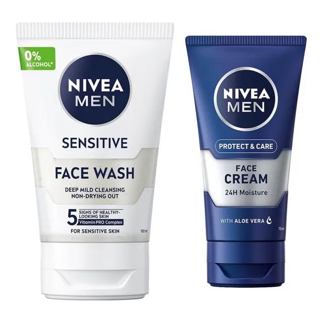 Nivea Sensitive Skin Essentials Face Wash & Moisturiser