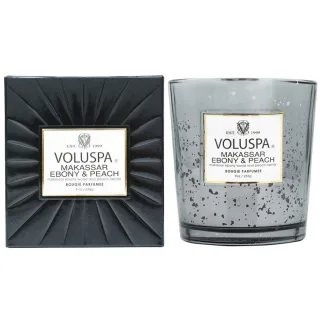 Voluspa Boxed Candle Makassar Ebony And Peach