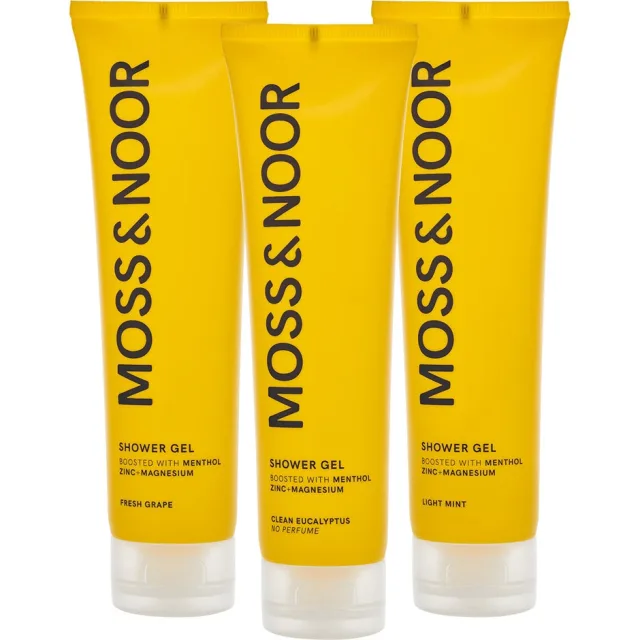 Moss & Noor After Workout Shower Gel Mixed 3 pack