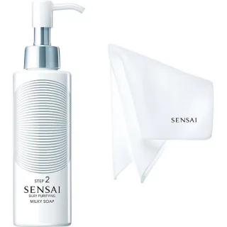 Sensai Silky Purifying Step 2 Milky Soap Cleanser & Sponge Chief