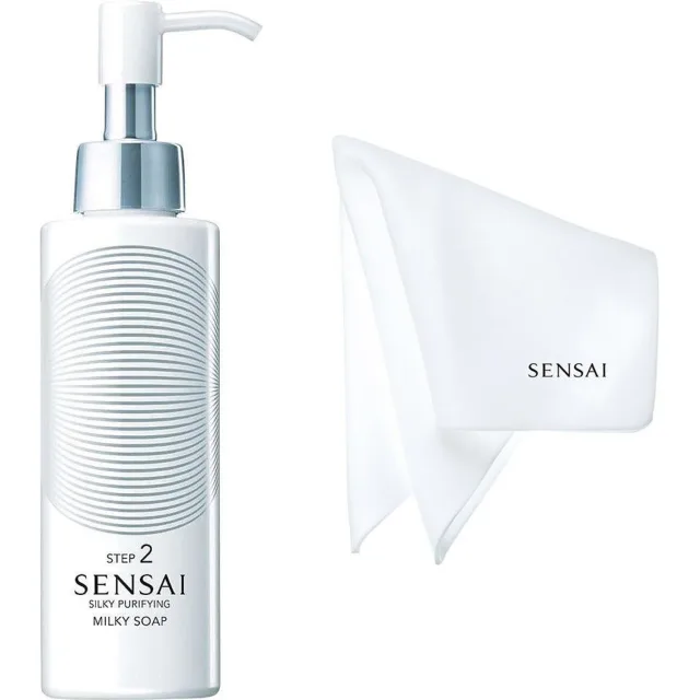 Sensai Silky Purifying Step 2 Milky Soap Cleanser & Sponge Chief