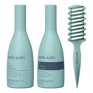 Björn Axén Curl Definition Essentials Shampoo Conditioner & Brush