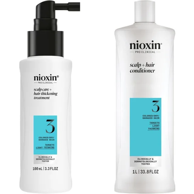 Nioxin System 3 Treatment & Conditioner Set Conditioner & Serum