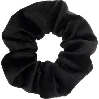 Dark Velvet Scrunchie Black