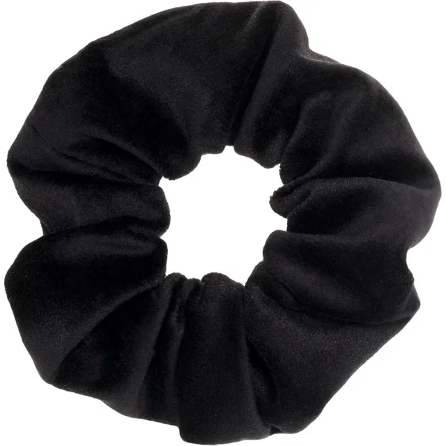 Dark Velvet Scrunchie Black