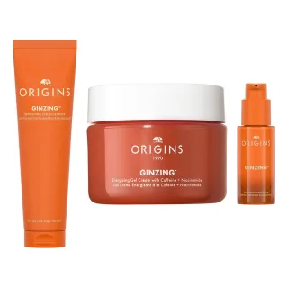 Origins Energizing Glow Starter Set Scrub Serum & Gel Cream