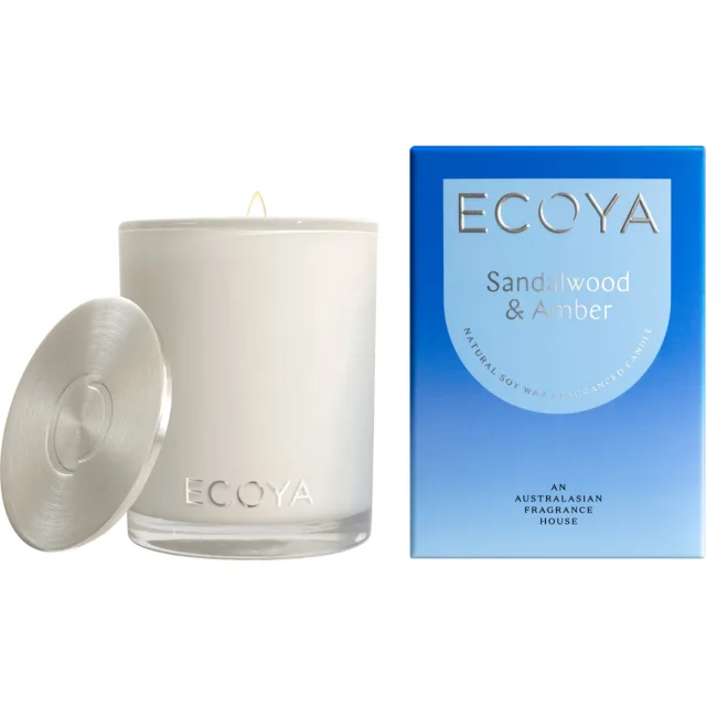 Ecoya Madison Jar Candle Sandalwood & Amber