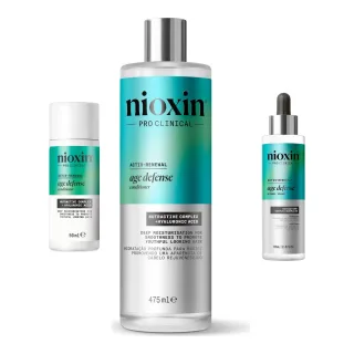 Nioxin Age Defense Hair & Scalp Starter Set Conditioner & Serum