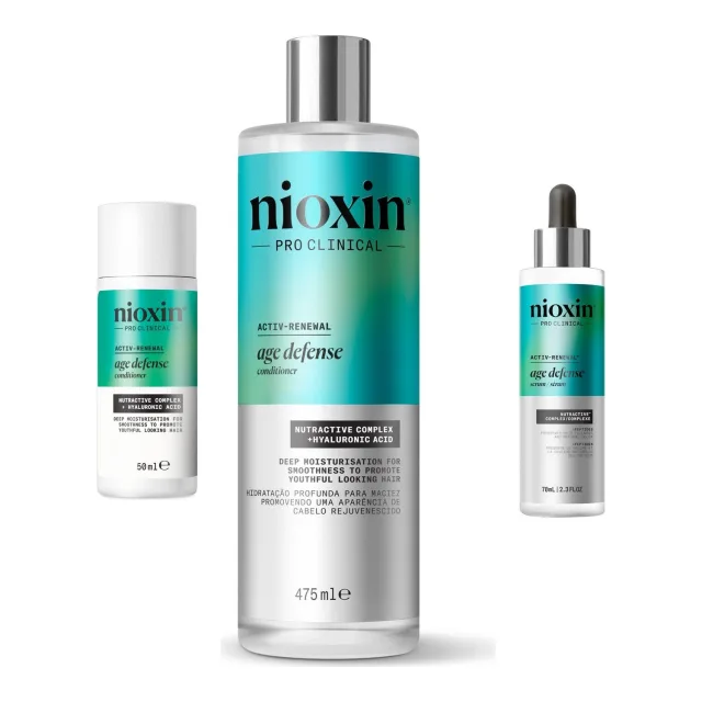 Nioxin Age Defense Hair & Scalp Starter Set Conditioner & Serum