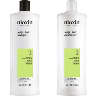 Nioxin System 2 Hair Care Set Shampoo & Conditioner