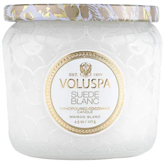 Voluspa Petite Jar Suede Blanc