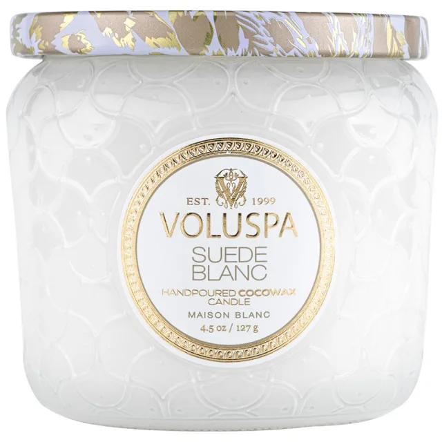 Voluspa Petite Jar Suede Blanc