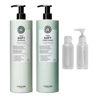 maria nila True Soft Big Size Kit Shampoo Conditioner & Travel Bottle
