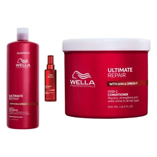 Wella Professionals Ultimate Repair Hair Recovery Set Shampoo Conditioner & Hair Rescue