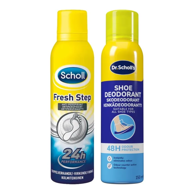 Scholl Fresh Step Foot Care Duo Foot Spray & Shoe Spray
